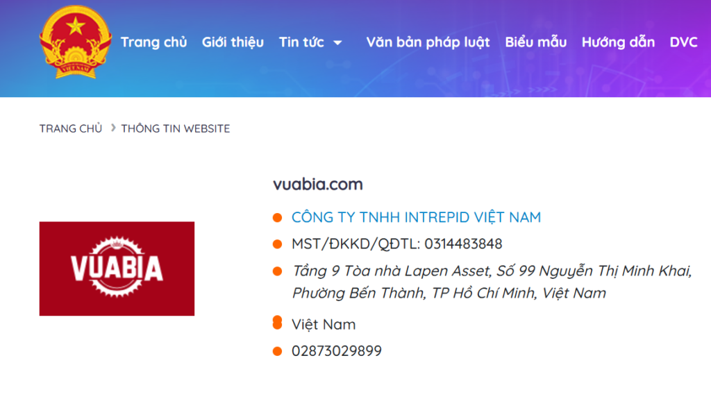 phân biệt thông báo website và Đăng ký website với bộ công thương