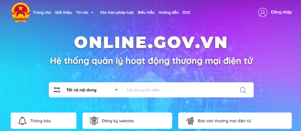 thông báo website là gì