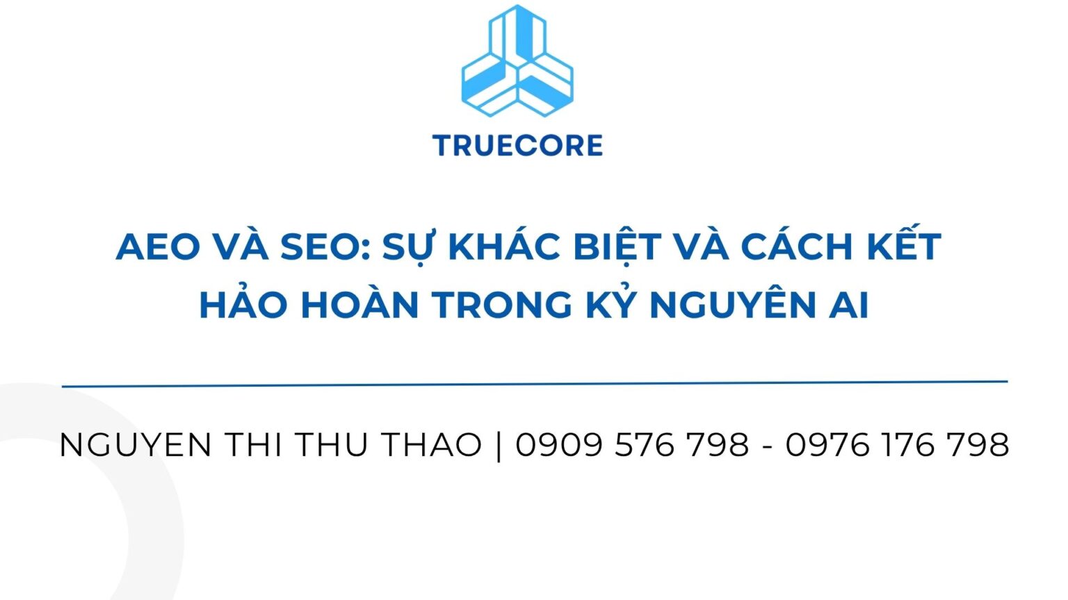 bản chất của aeo và seo trong môi trường số hiện đại