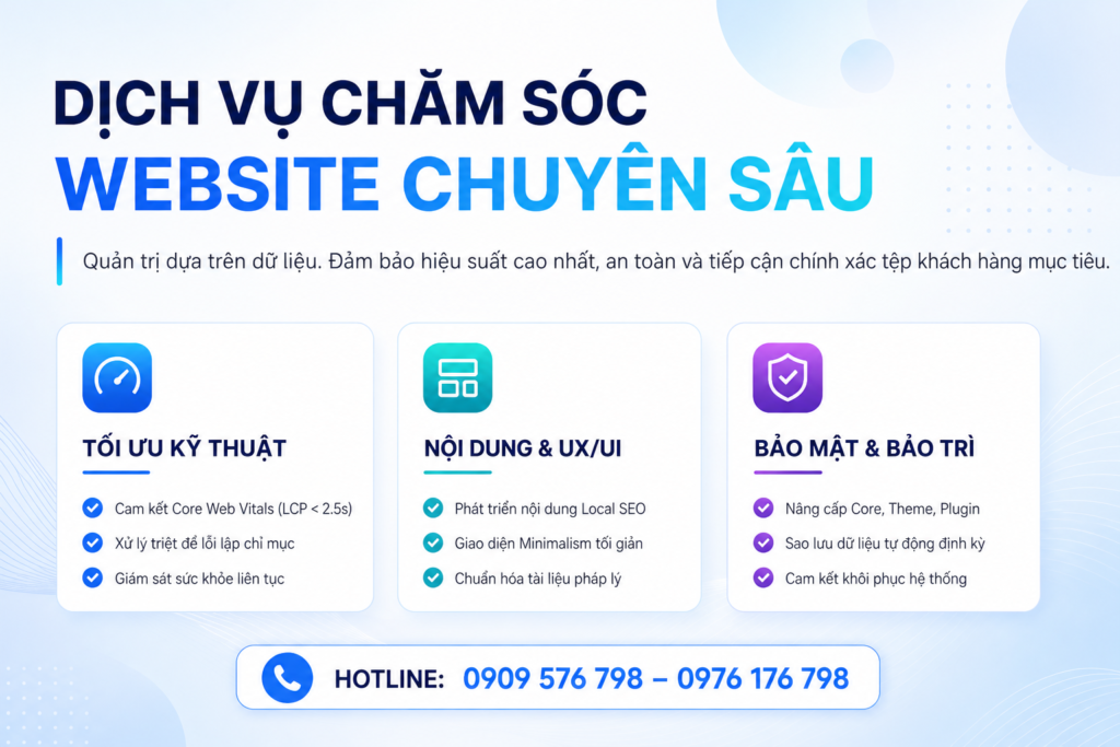 7 sai lầm thiết kế website khiến khách hàng thoát trang ngay lập tức chi tiết các hạng mục dịch vụ chăm sóc website từ truecore