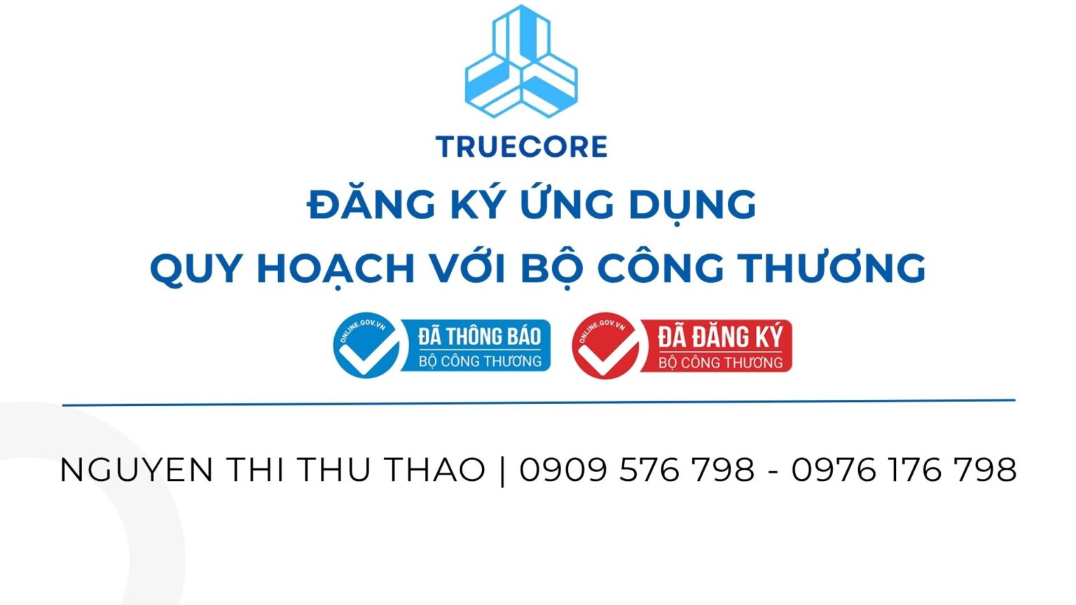 Đăng ký ứng dụng quy hoạch với bộ công thương