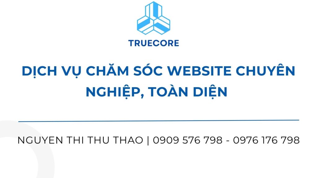 dịch vụ chăm sóc website chuyên nghiệp, toàn diện