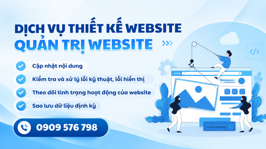 dịch vụ thiết kế và quản trị website