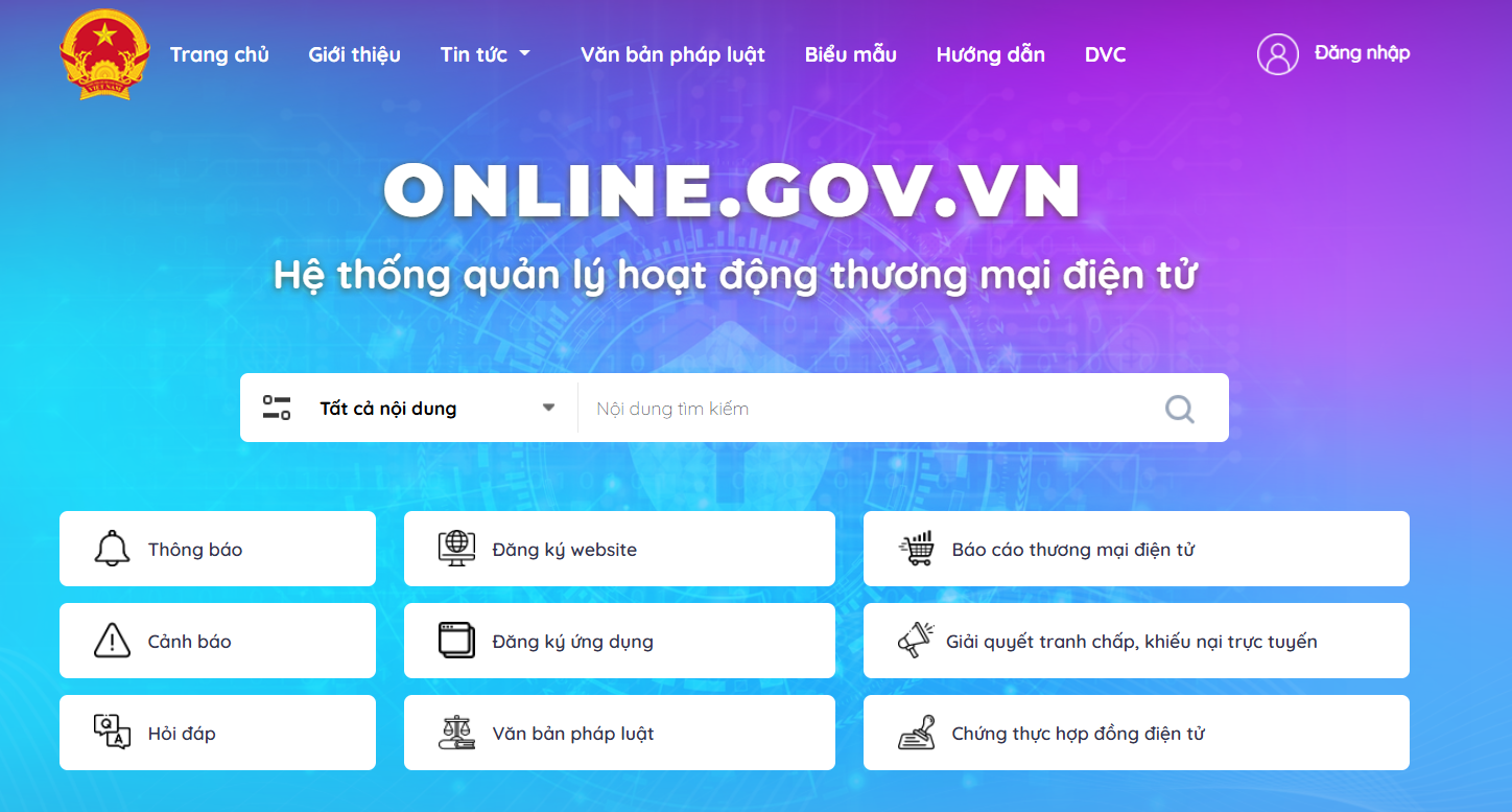 hướng dẫn chi tiết cách kiểm tra website đã đăng ký bộ công thương
