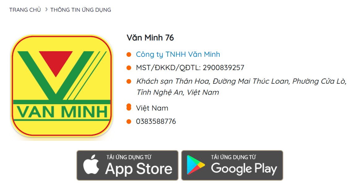 Lý do cần xác minh tính hợp pháp và thông báo ứng dụng với Bộ Công Thương