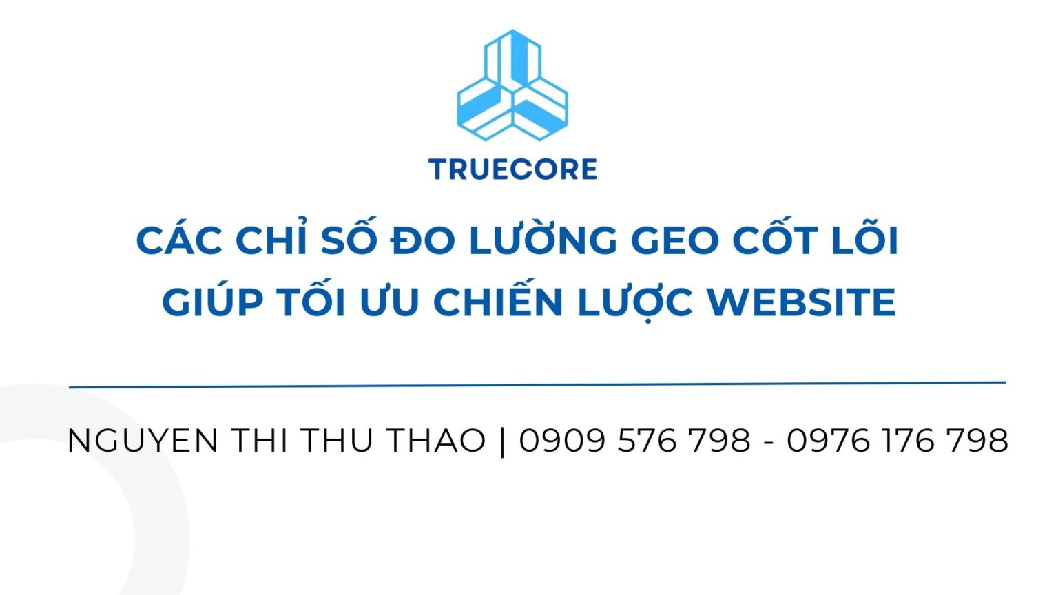 các chỉ số đo lường geo giúp tối ưu chiến lược website trong bối cảnh seo mới