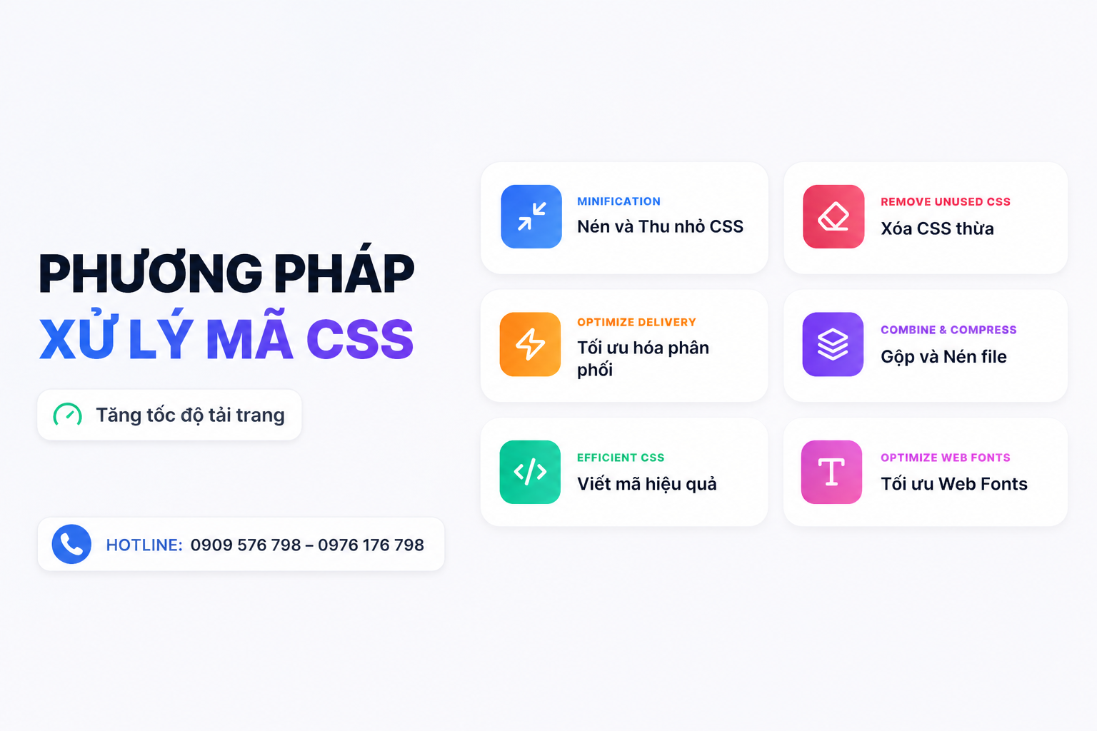 phương pháp xử lý mã css để tăng tốc độ tải