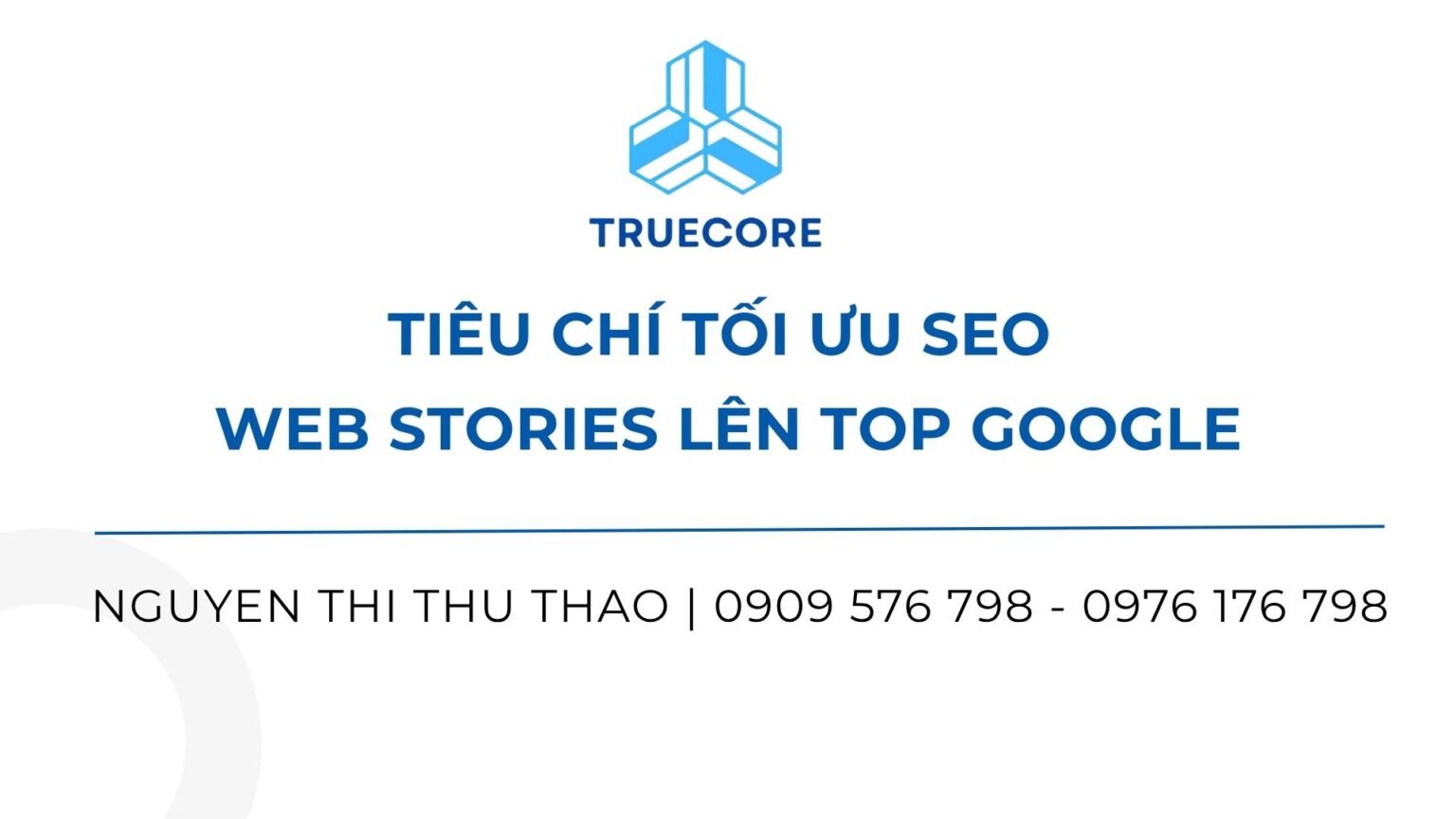 tiêu chí tối ưu seo web stories lên top google