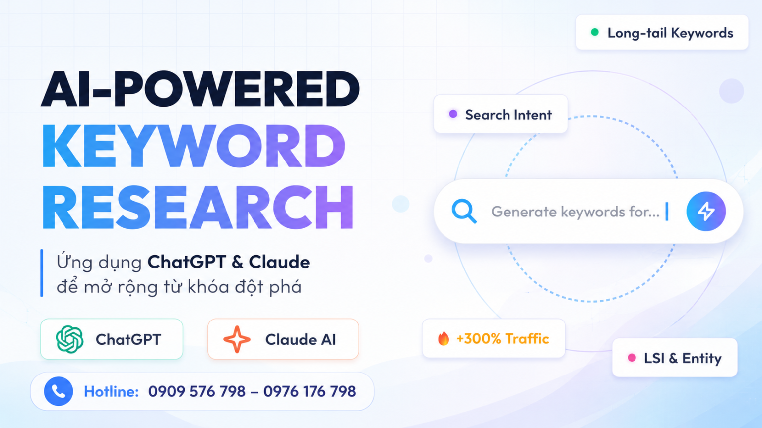 ai powered keyword research Ứng dụng chatgpt và claude để mở rộng từ khoá
