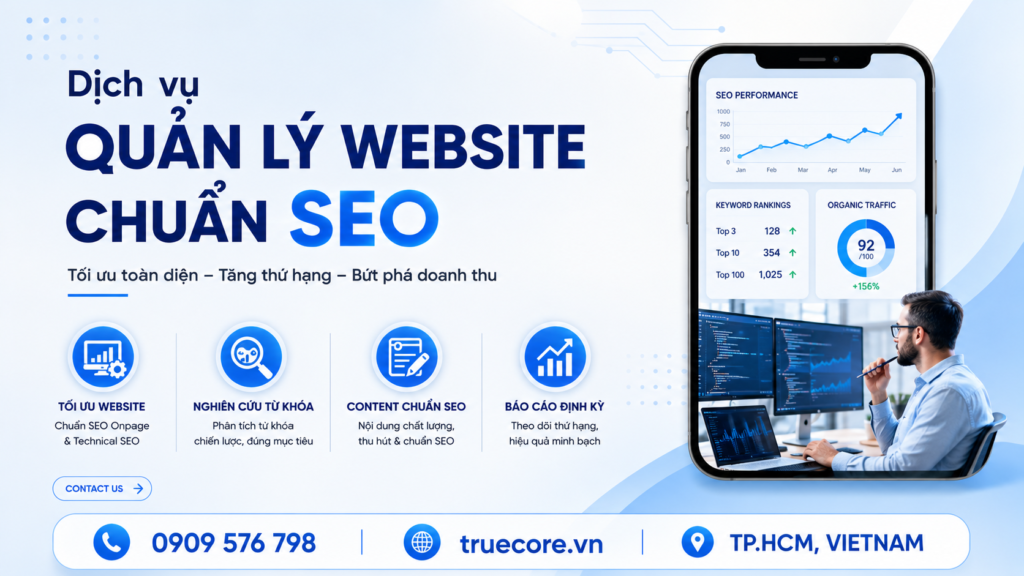 dịch vụ quản lý website chuẩn seo uy tín