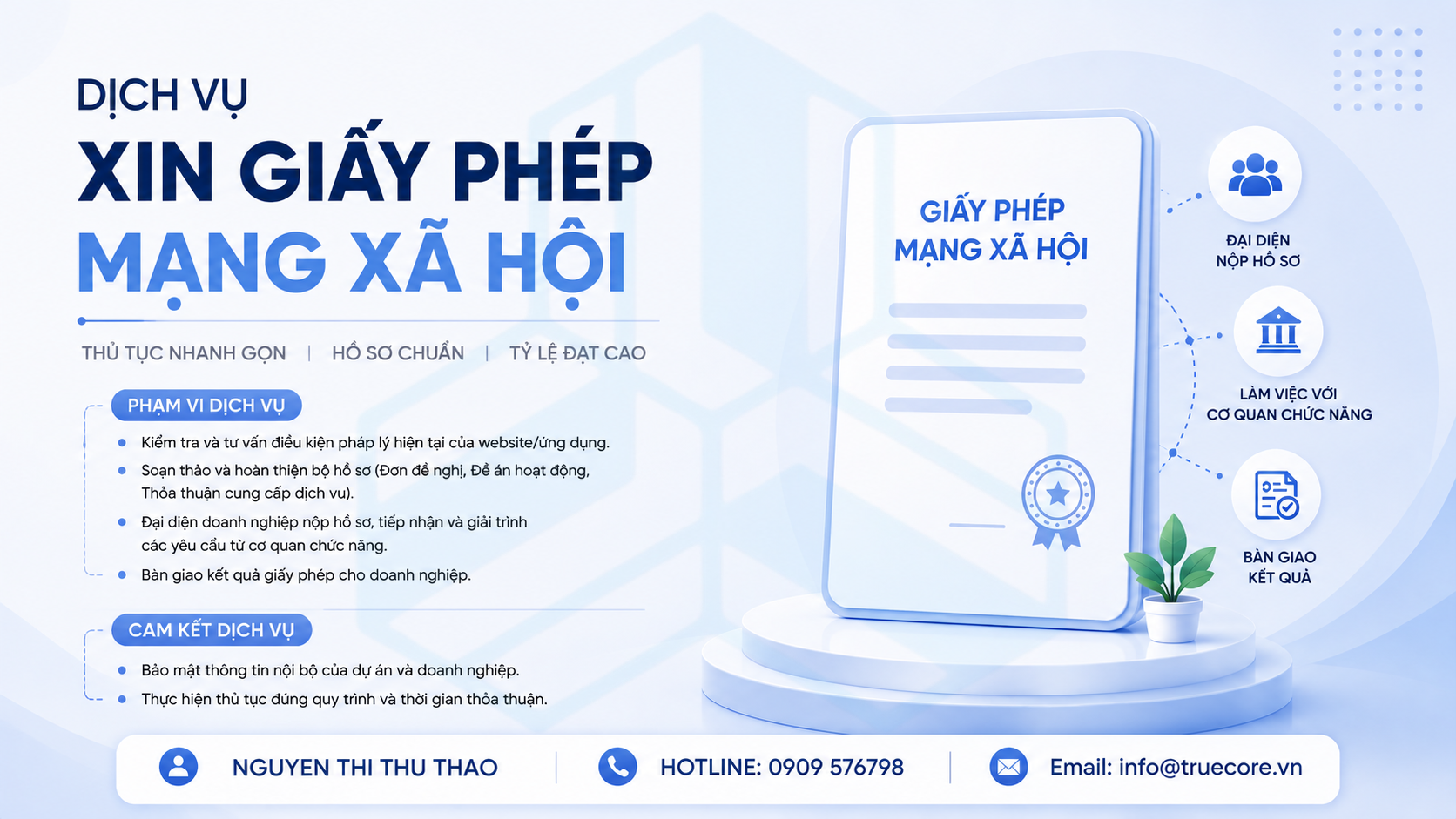 dịch vụ xin giấy phép mạng xã hội trọn gói