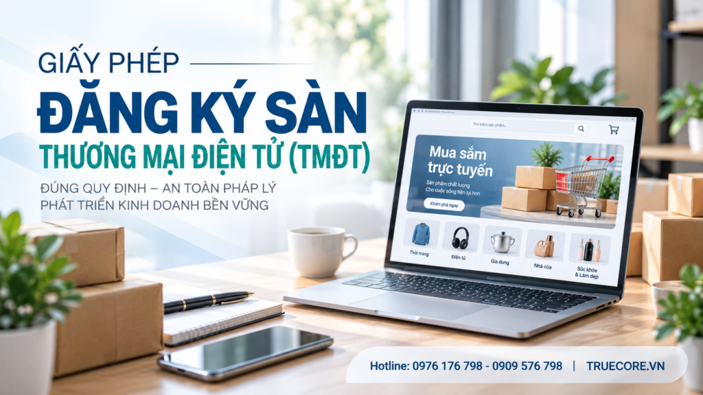 giấy phép sàn thương mại điện tử với bộ công thương