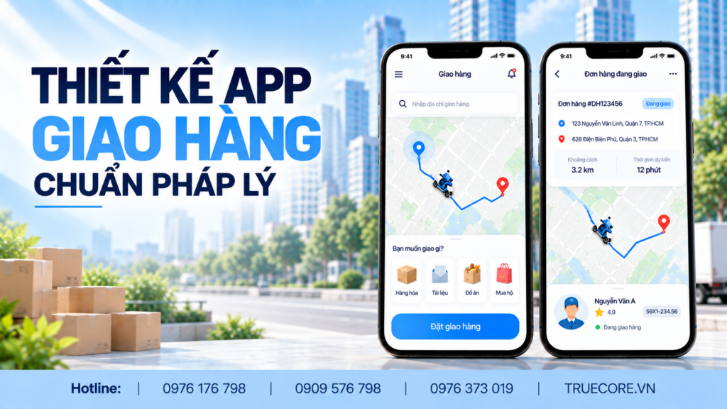 thiết kế app giao hàng chuẩn pháp lý