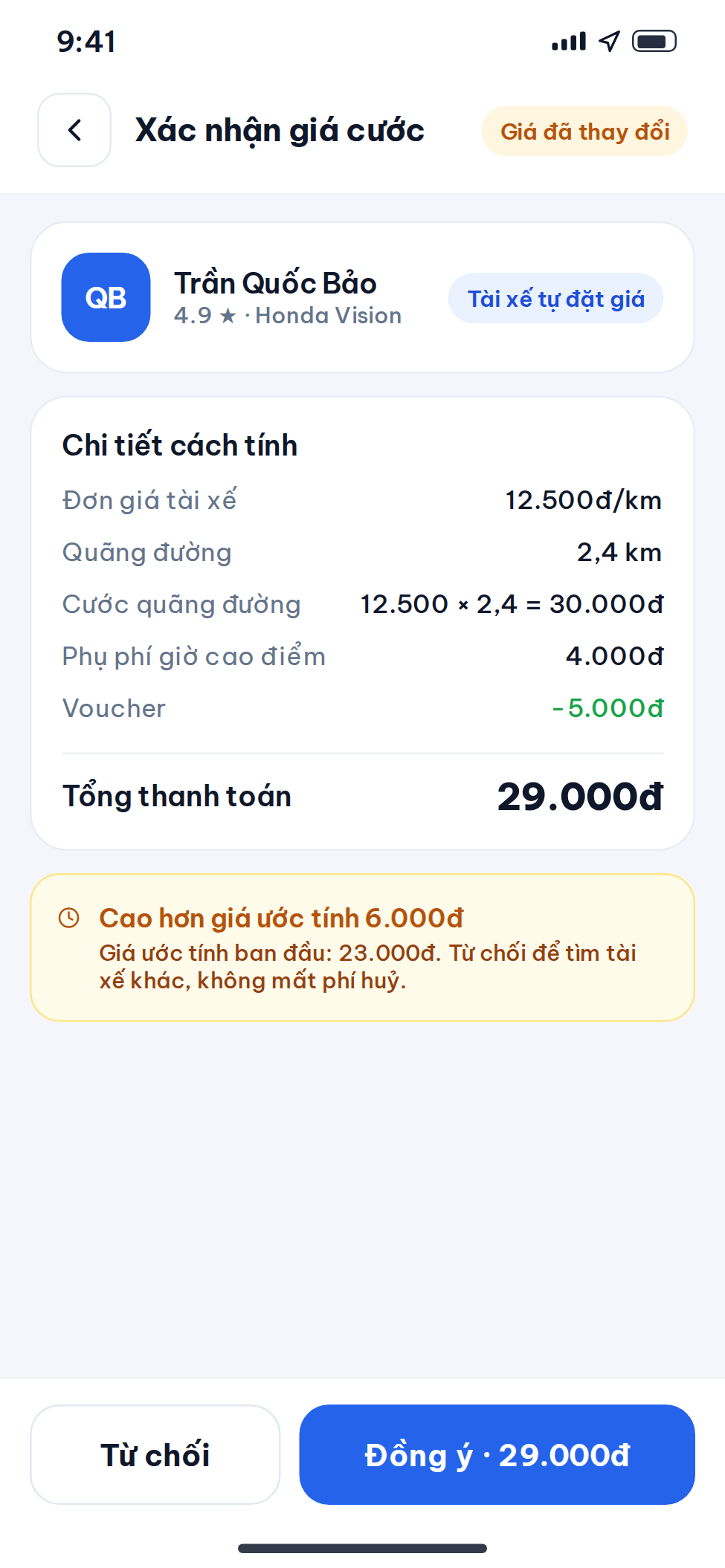Thiết kế ứng dụng đặt xe theo yêu cầu