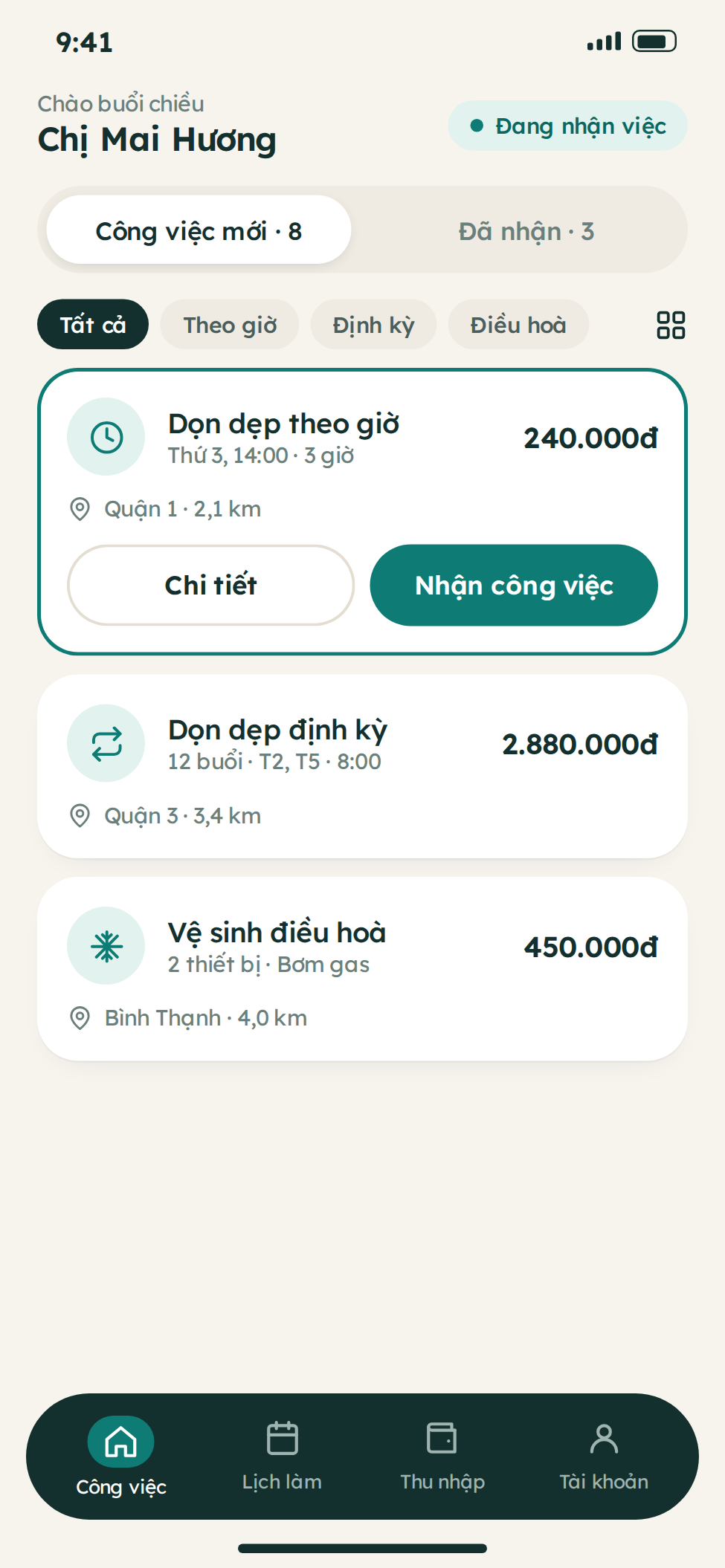 Bảo trì phần mềm cho ứng dụng dịch vụ giúp việc