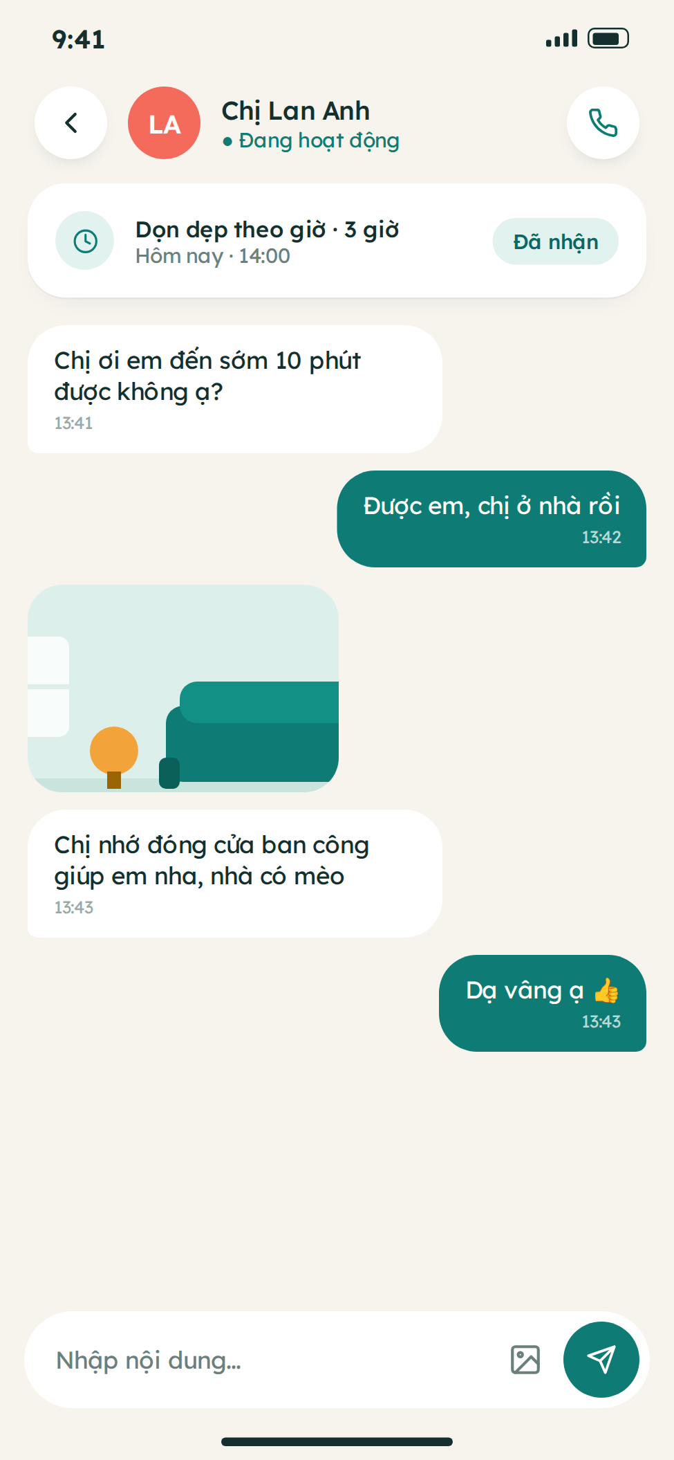 Quy trình thiết kế app giúp việc theo giờ