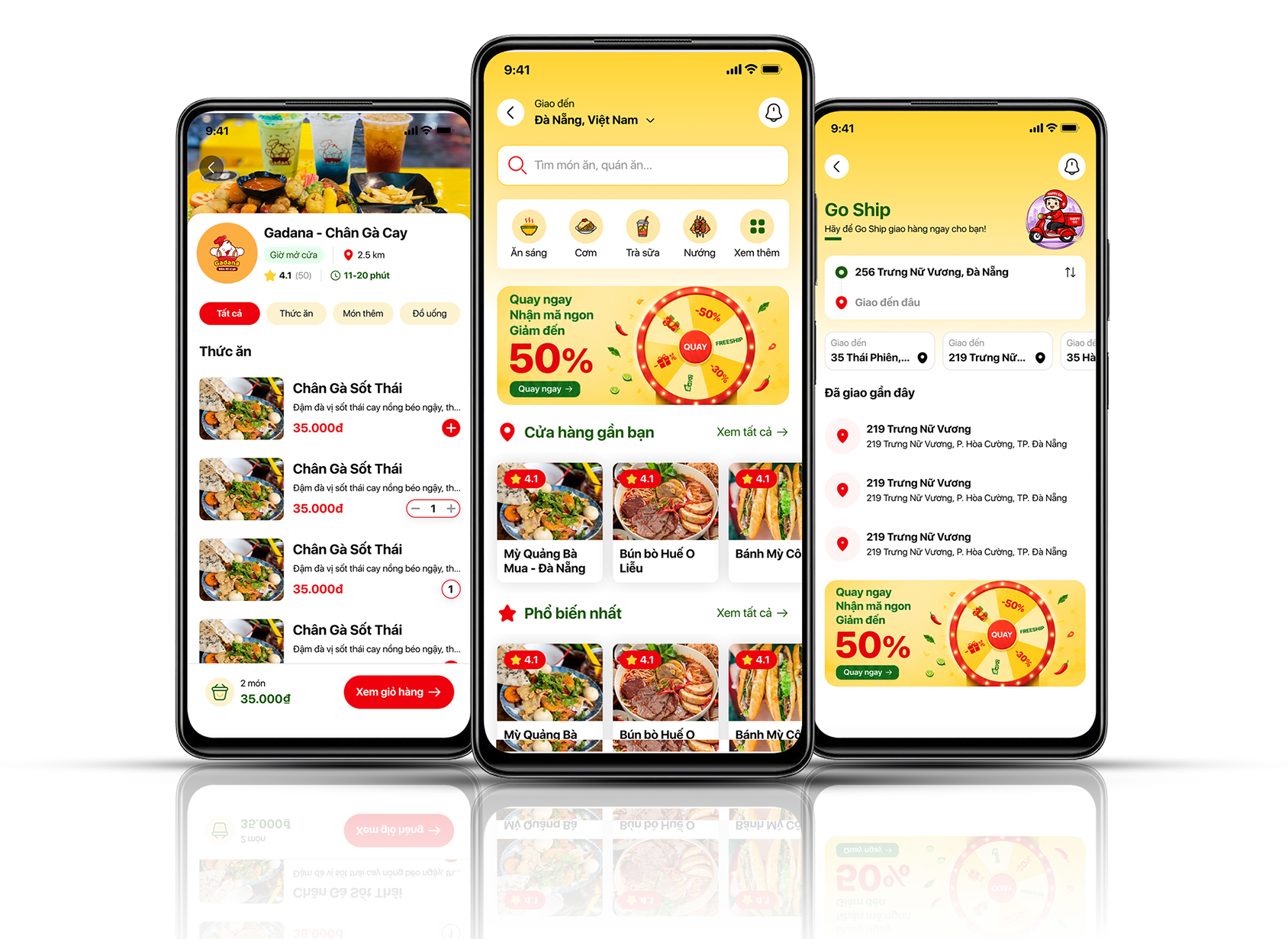 Thiết kế app giao đồ ăn TrueCore