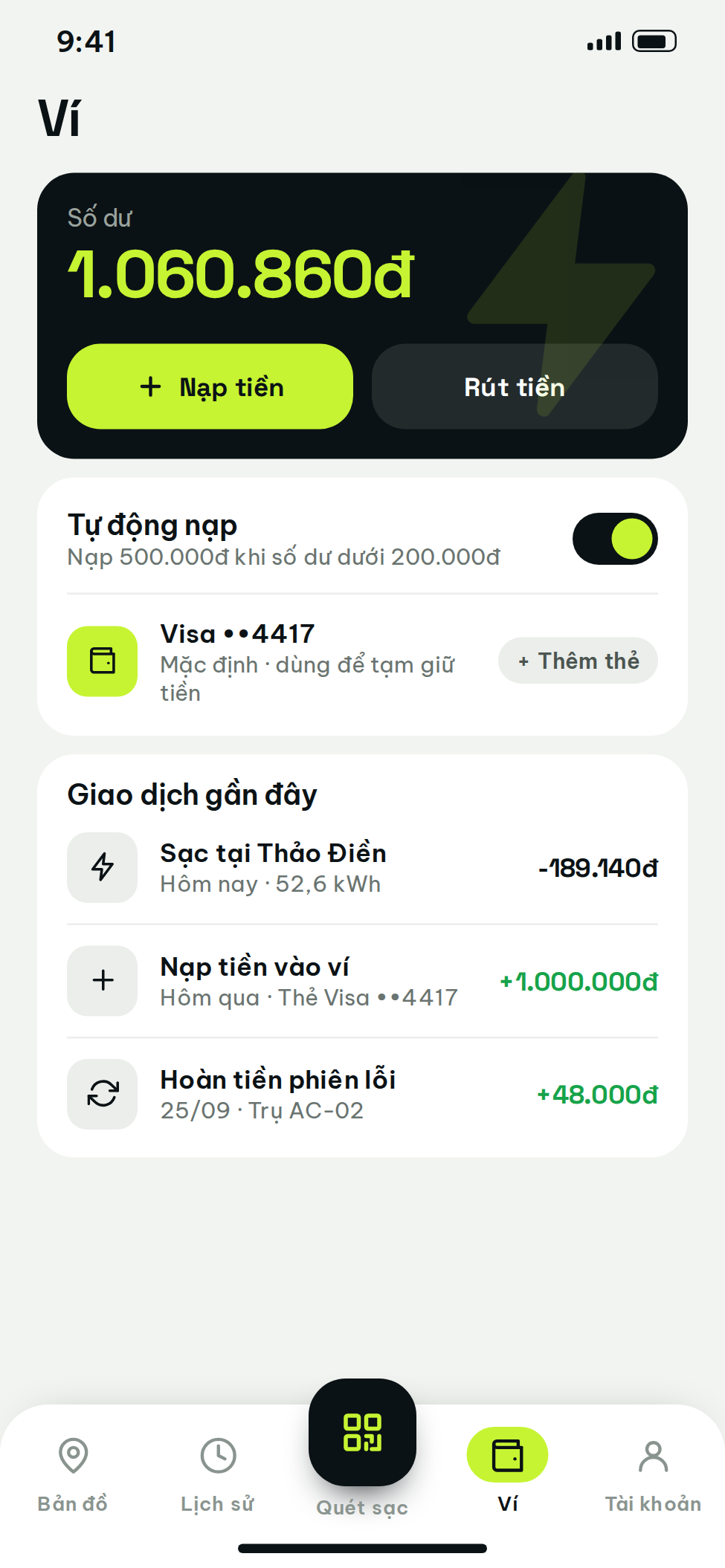 Giải pháp thiết kế app sạc ô tô xe điện chuyên nghiệp tại Truecore