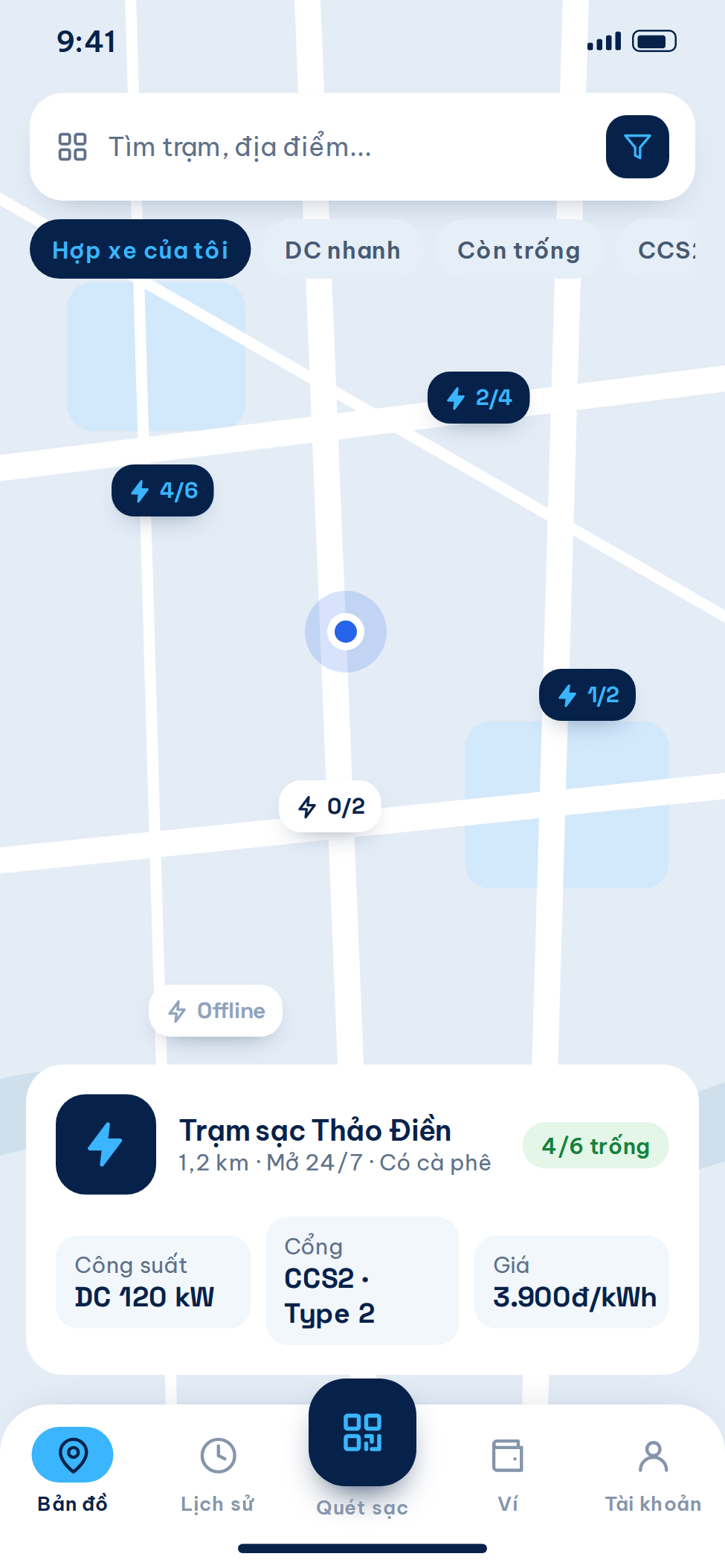 Giao diện app tài xế