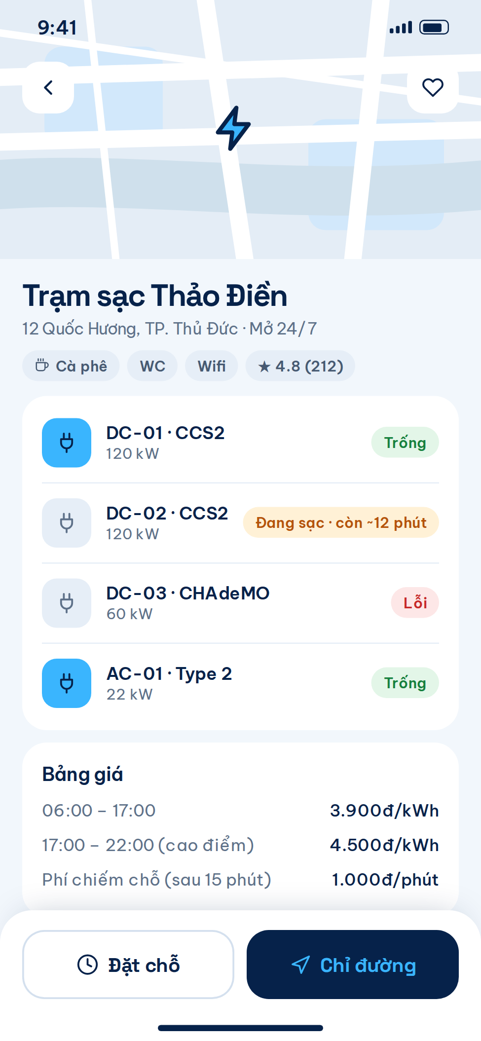 Tính năng app dành cho tài xế